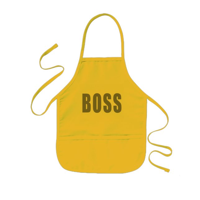 Delantal Infantil Paradones BOSS (Frente)