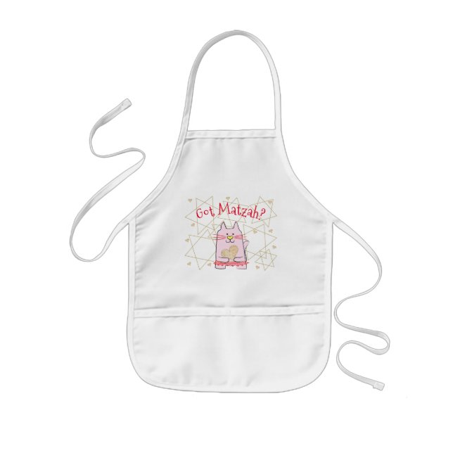Delantal Infantil Pascua "Gato Ballerina Rosa" Niños Apron (Frente)