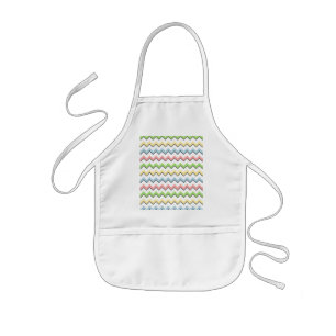 Delantal Infantil Pastel Chevron-Drop Shadow por Shirley Taylor