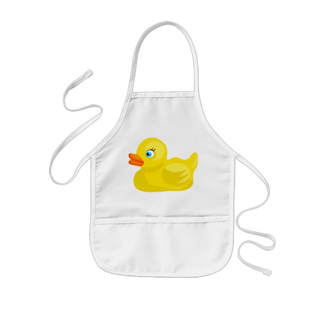 Delantal Infantil Pato de goma amarillo (Frente)