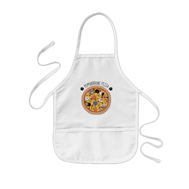 Delantal Infantil Peppurrroni Pizza (with text) Kids' Apron (Frente)