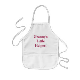 Delantal Infantil ¡Pequeña ayudante de la abuela! apron de niños