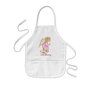 Delantal Infantil Pequeña Chica Ángel de Bendición
