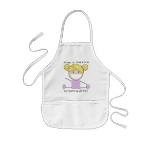 Delantal Infantil Pequeña Chica de gimnasta de Apron