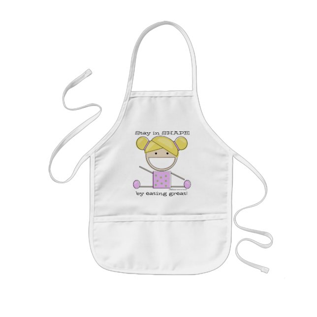 Delantal Infantil Pequeña Chica de gimnasta de Apron (Frente)
