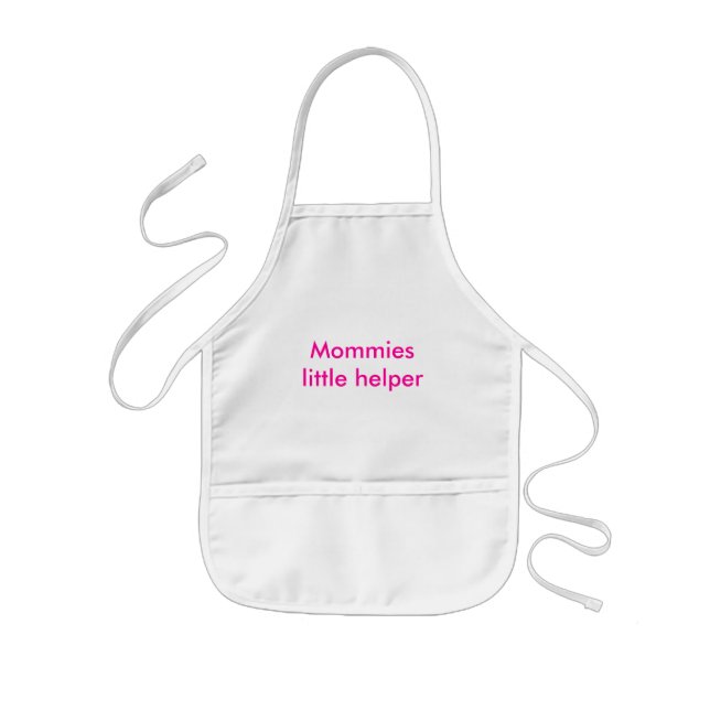 Delantal Infantil Pequeño ayudante de las mamás (Frente)