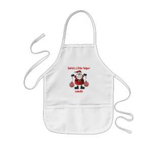 Delantal Infantil Pequeño ayudante de Santa 🎅 Santa Claus