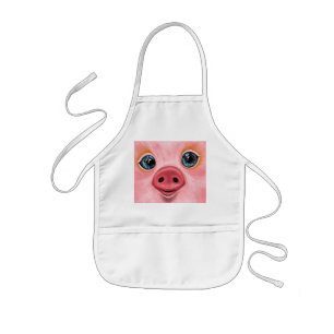 Delantal Infantil Pequeño bebé cerdito - Sonrisa