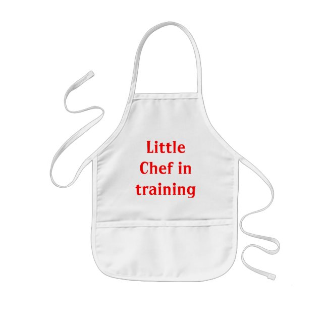 Delantal Infantil Pequeño cocinero en el entrenamiento (Frente)