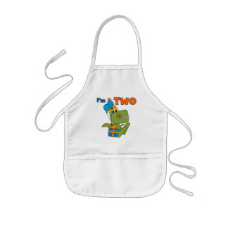 Delantal Infantil Pequeño Dino 2 camisetas y regalos de cumpleaños
