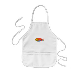 DELANTAL INFANTIL PEQUEÑO DISEÑO DE PESCADO DE APRON