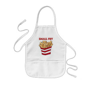 Delantal Infantil PEQUEÑO FRY Fast Food Fries Chips Foodie Niño