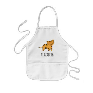 Delantal Infantil Pequeño tigre personalizado