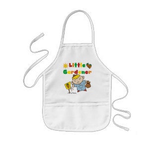 Delantal Infantil Pequeños camisetas y regalos del jardinero del