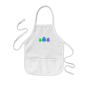 Delantal Infantil Pequeños monstruos