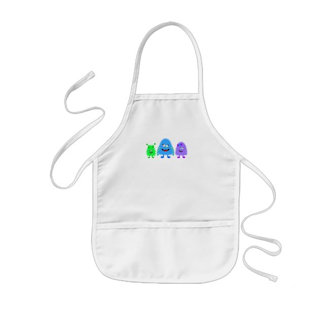 Delantal Infantil Pequeños monstruos (Frente)