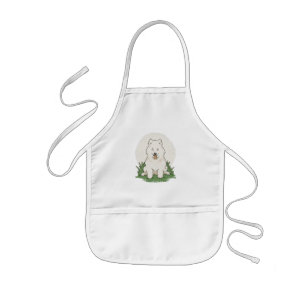 Delantal Infantil Perro Samoyedo Divertido