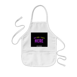 DELANTAL INFANTIL PERSONALIZABLE MODERNO ESTILO BLANCO VERIFICADO MA
