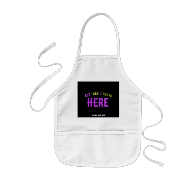 DELANTAL INFANTIL PERSONALIZABLE MODERNO ESTILO BLANCO VERIFICADO MA (Frente)