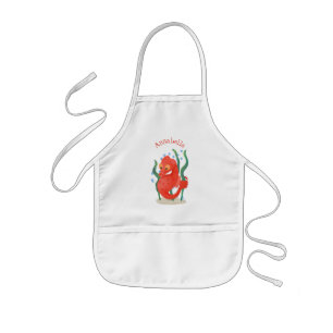 Delantal Infantil Personalizado de caballitos de mar de pepino