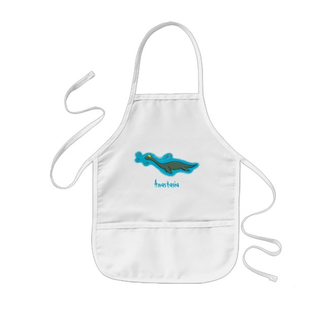Delantal Infantil Personalizado de plesiosaurios monstruo del mar (Frente)