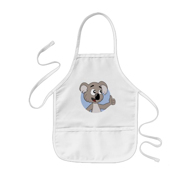 Delantal Infantil Personalizado del oso de Koala (Frente)