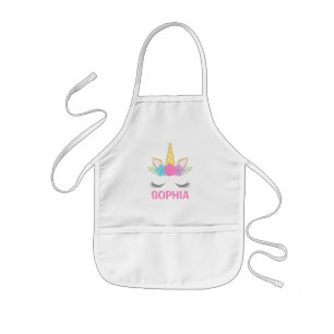 Delantal Infantil Personalizado mágico de unicornio