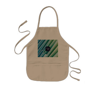 Delantal Infantil Personalizado Monograma Resumen Apron de niños ver