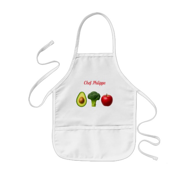 Delantal Infantil Personalized kid apron, custom name kid apron (Frente)