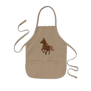 Delantal Infantil Pferd und Katze