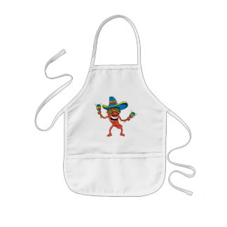 Delantal Infantil Pimienta de chile mexicana