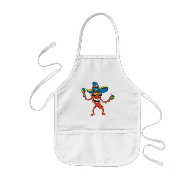 Delantal Infantil Pimienta de chile mexicana (Frente)