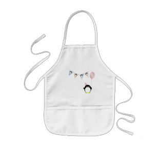 Delantal Infantil Pingüino con el empavesado