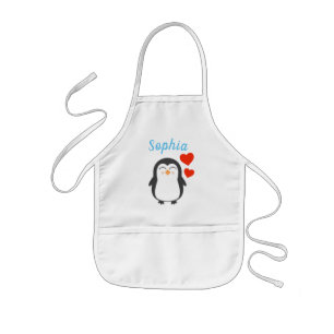 Delantal Infantil Pingüino personalizado