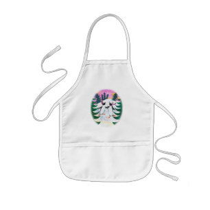 Delantal Infantil Pingüinos De Patinaje Cutáneo Apron De Niños Diver