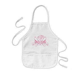 Delantal Infantil Pink Flourish Rosa Designer Bib