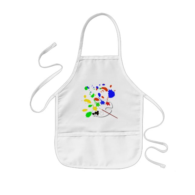 Delantal Infantil Pinte la paleta (Frente)