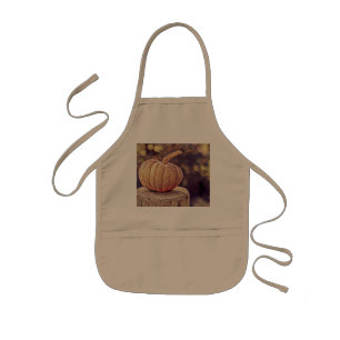 Delantal Infantil Pintura de Día de Acción de Gracias de la Calabaza