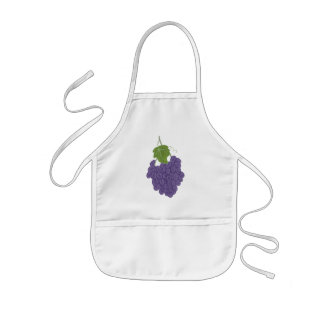 Delantal Infantil Pintura de los Aprones de uvas moradas