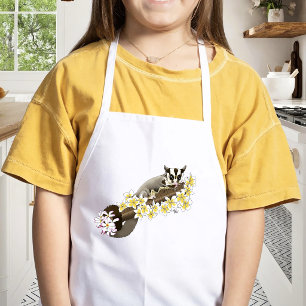 Delantal Infantil Planeador de Azúcar Floral Lindo