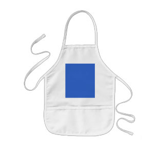 Delantal Infantil Plantilla de color de fondo azul sólido 3366CC