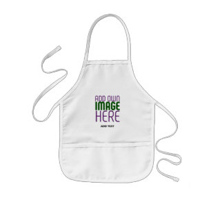 DELANTAL INFANTIL PLANTILLA DE TEXTO DE IMAGEN BLANCA SIMPLE EDITABL