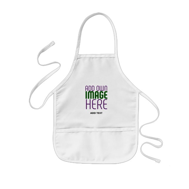 DELANTAL INFANTIL PLANTILLA DE TEXTO DE IMAGEN BLANCA SIMPLE EDITABL (Frente)