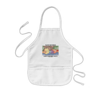 Delantal Infantil Plate Tectónica Falla Natural de la Tierra (Mapa M