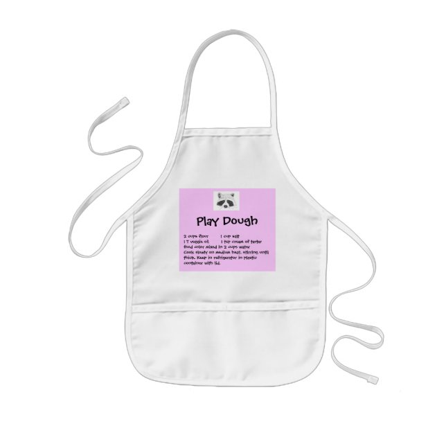 Delantal Infantil Play Dough Recipe Apron (Frente)