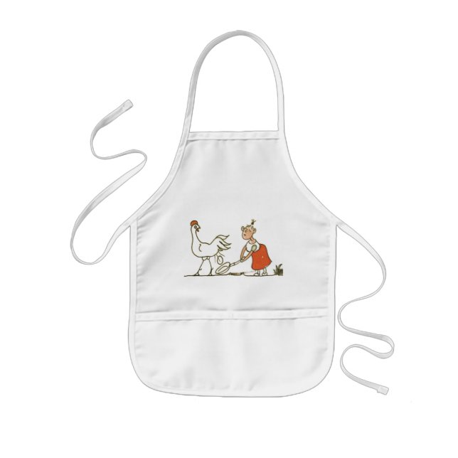 Delantal Infantil Pollo y huevo (Frente)