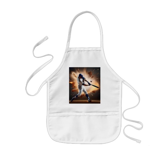 Delantal Infantil Polvo Y Gloria: El Béisbol, El Correr Hogar (Frente)