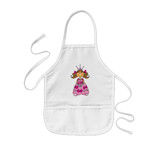 Delantal Infantil Princesa cabelluda de Brown (Frente)