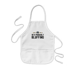 Delantal Infantil Probablemente es el regalo de juego de Bluffching 