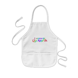 Delantal Infantil Quiero ir al norte - estilo arcoiris